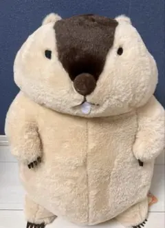 マーモットのもっとっと マモ座り ウルトラBIGぬいぐるみ はまもと