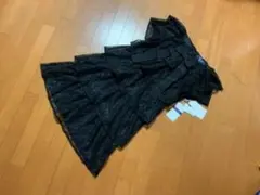 新品☆ エムズグレイシー の総レースレイヤードリボン付きワンピース