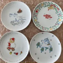 クリスマスデザインプレート　4枚セット