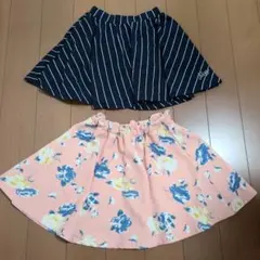 ALGY 　フレアスカート 　花柄スカート130 まとめ売り