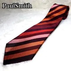 ✨美品✨PaulSmith 高級シルク　ネクタイ　現行モデル　ストライプ