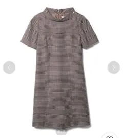 REDYAZEL チェックハイネックミニ　S グレンチェック　ワンピース