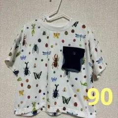 graniph 昆虫柄 Tシャツ 90㎝　グラニフ　半袖のサムネイル
