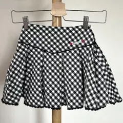 メゾピアノ　チェックプリーツスカート
