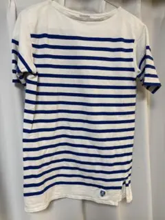 【ORCIVAL】ボーダーTシャツ ホワイト×ブルー