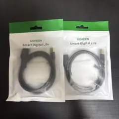 UGREEN USB 1m延長ケーブル 金メッキコネクタ オス　メス 2点