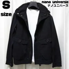 nano universe　ミリタリー ブルゾン ブラック 黒 Black