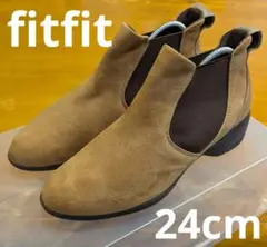 fitfit スエード サイドゴアブーツ〈定価15,290円〉