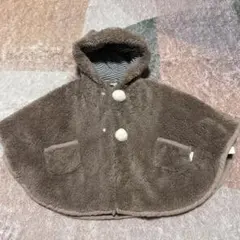 【美品】プティマイン ポンチョ くま