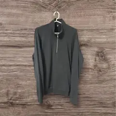 スウェットハーフジップシャツ ユニクロ