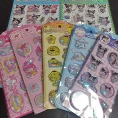 【D】サンリオウォーターインシール＆キラキラシール　クロミ　シナモロール