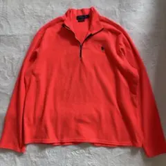 Polo Ralph Lauren ハーフジップフリース XXL オレンジ