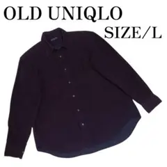 オールドユニクロ　ボタンシャツ　黒タグ　Lサイズ　チェック　90's~00's