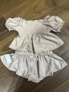 新品未使用　ママラク セパレート水着 女の子用 100サイズ