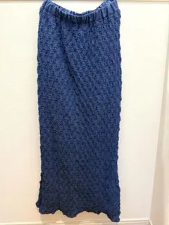 OPAQUE.CLIP ポコポコ イージーナロースカート 洗える ブルー