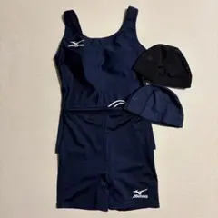 Mizuno スポーツ用水着 ネイビー セット