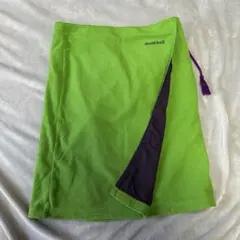mont-bell シャミース ラップスカート 緑 紫 Mサイズ