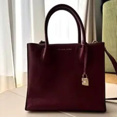 MICHAEL KORS バーガンディ ハンドバッグ