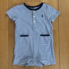 Ralph Lauren ストライプ　ベビー　ロンパース 9M 75㎝　70㎝
