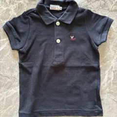 DOUBLE.B ポロシャツ 80 黒
