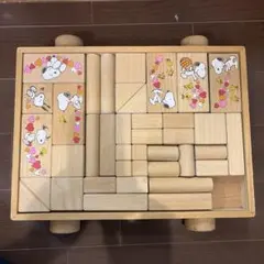 KSNOOPY WOODEN BLOCKS 木製積み木 知育玩具