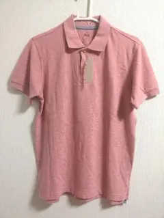【タグ付新品未使用品】UNIQLOユニクロ　メンズポロシャツ　ピンク　Mサイズのサムネイル