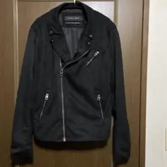 ZARA MAN フェイクスエードダブルライダースジャケット Sサイズ