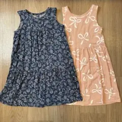 UNIQLO & H&M ノースリーブワンピース 120cm 2点セット