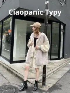 2回のみ！エシンタ　チャオパニックティピー　ファー切り替えジャケット