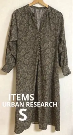 ITEMS URBAN RESEARCH 花柄ラグランロングワンピース
