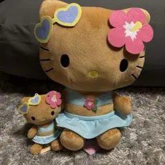 ハローキティ ぬいぐるみ 2体セット　日焼けキティ