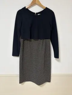 美品 Madresstyle マタニティ 授乳服 ワンピース ボーダー M