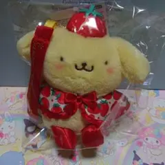 サンリオ　いちご新聞50周年　マスコット　ホルダー　ポムポムプリン