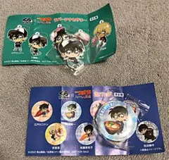 ビッくらポン「名探偵コナンハロウィンの花嫁」ラバーアクセサリー＆缶バッジ