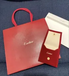 Cartier カルティエ　ショッパー、ジュエリー保存袋 セット　おまけ封筒