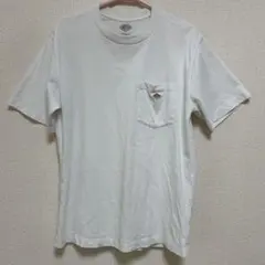 DANTON Tシャツ　38 白T ポケットTシャツ　刺繍　ロゴのサムネイル