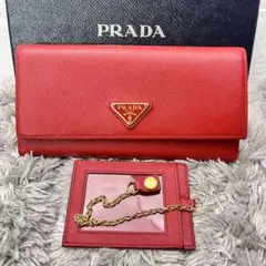 レア美品✨️ミュウミュウ◇パスケース付きフラップ長財布 ラブレター