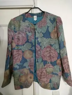 希少80s✦ungarosolodonnaエマニュエルウンガロ花柄総柄ジャケットのサムネイル