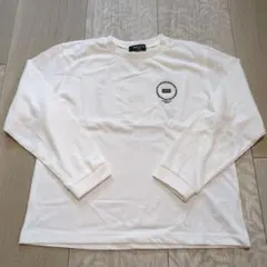 新品☆コムサイズム　白　サークルプリント長袖Tシャツ130㎝