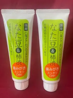 ２本★なた豆柿渋歯磨き　歯磨き粉　120g　 2本　なた豆　歯磨き粉　柿渋
