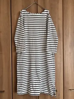 スタジオクリップ ボーダーワンピース ネイビー