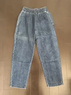 ブルー イージーパンツ デニム