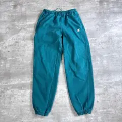 Champion リバースウィーブ スウェットパンツ ターコイズブルー 古着