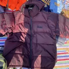 FIRST DOWN バーガンディ ダウンジャケット　90s