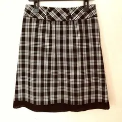 【美品】Reiri dea チェックひざ丈スカート