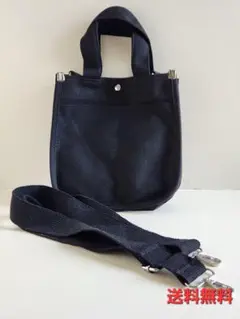 ミニショルダーバッグ　帆布　ブラック