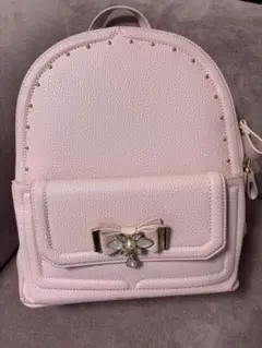 Samantha Vega ビジューリボンリュック (大) ピンク