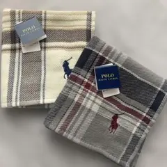♦︎ラルフローレン ガーゼ タオルハンカチ　2枚