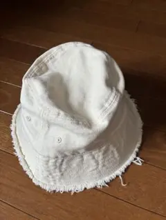 デニム風ホワイトバケットハット F