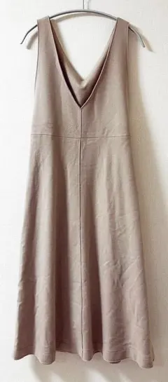 LAUTREAMONT ウール ジャンスカワンピース ベルト付き 38 M